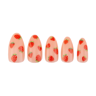 So Strawberry Press-on Nails
