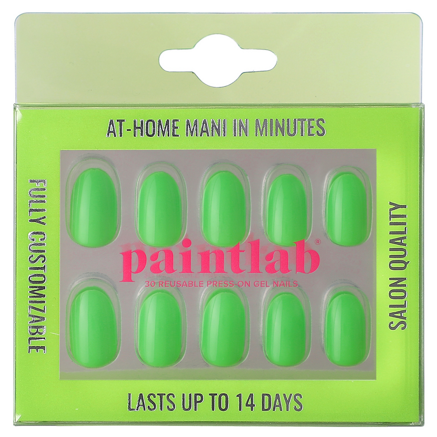 Neon Green Press-on Nails - PaintLab
