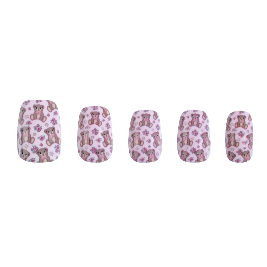 Unboxed Teddy Bear Press-on Nails