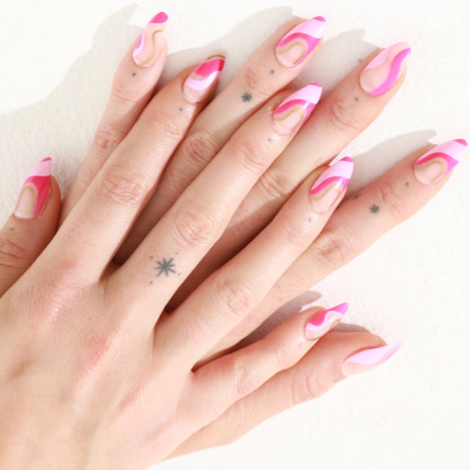 Pink Sherbert Press-on Nails - PaintLab