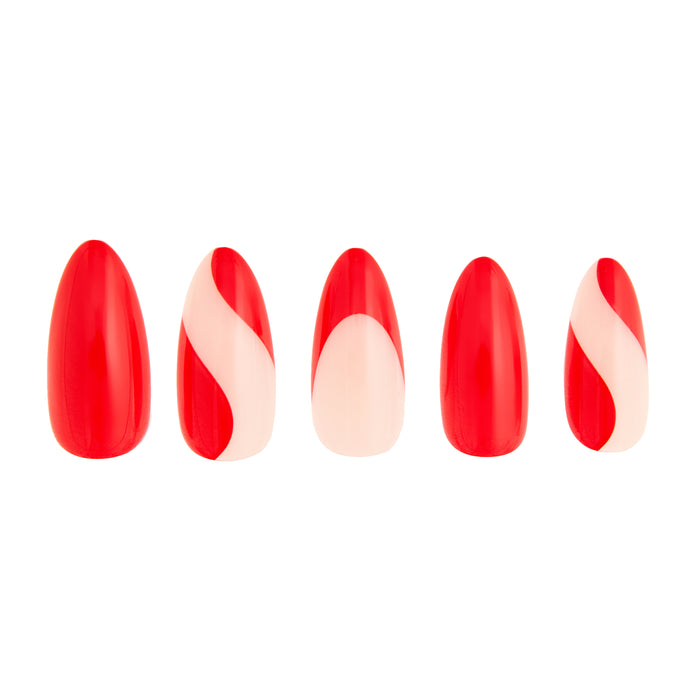 Scarlet Swirl Press-On Nails - PaintLab
