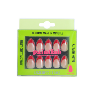 Red Candy Tips Press-on Nails