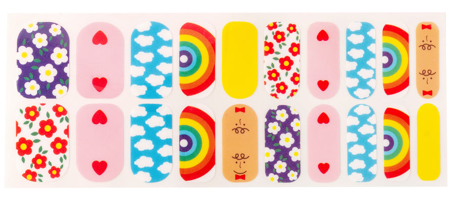 Rainbow Cloud Nail Wrap
